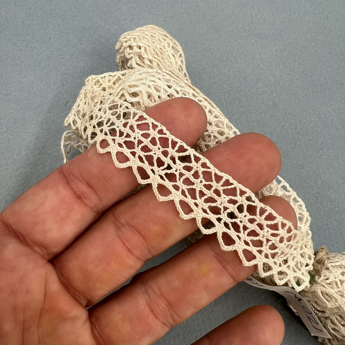 Wholesale Vintage French Lace Trim – 13m – Le Puy-en-Velay Cotton Lace