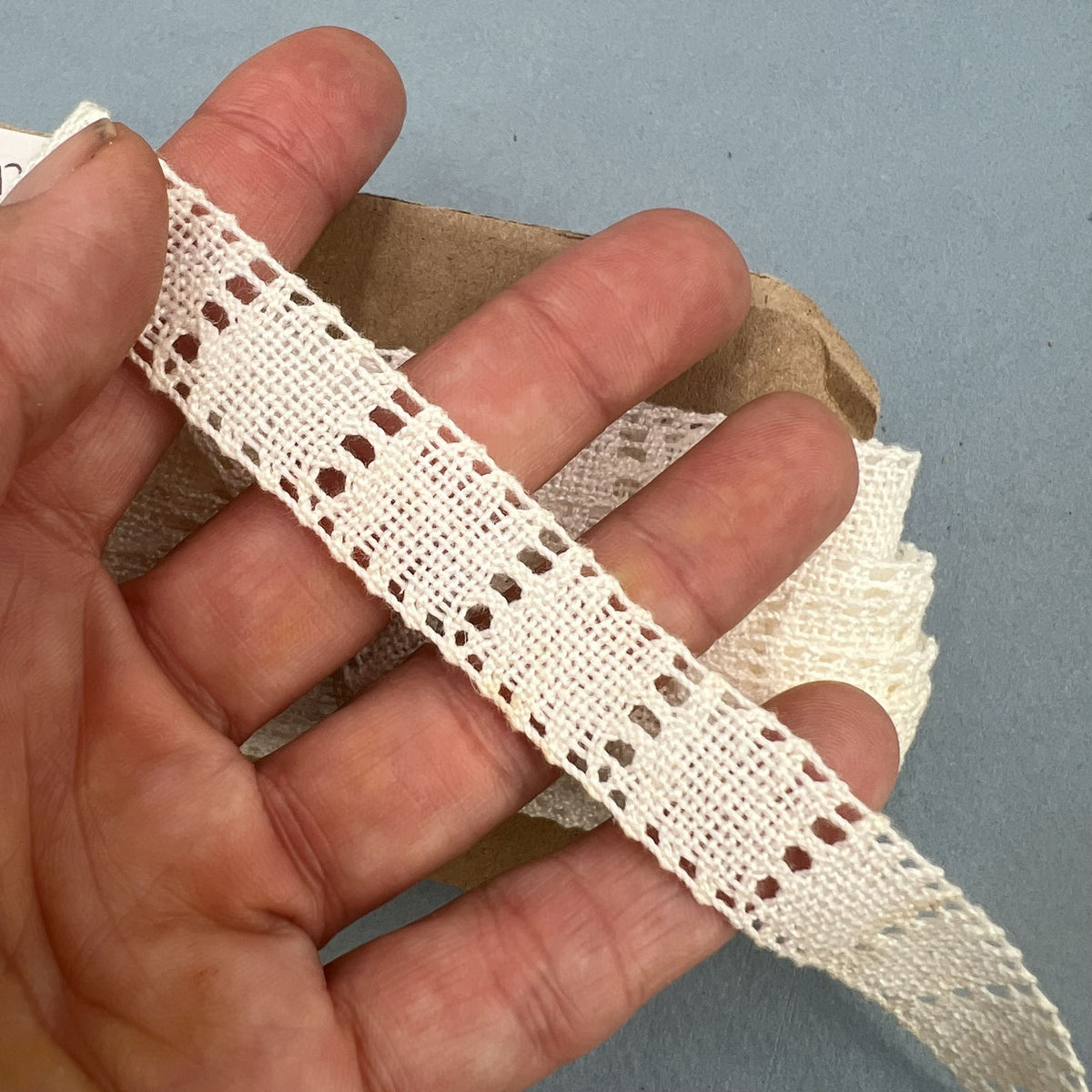Wholesale Vintage French Lace Trim – 11m – Le Puy-en-Velay Cotton Lace