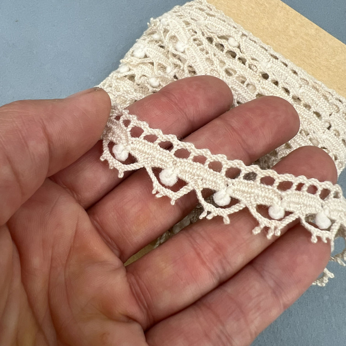 Wholesale Vintage French Lace Trim – 6m – Le Puy-en-Velay Cotton Lace