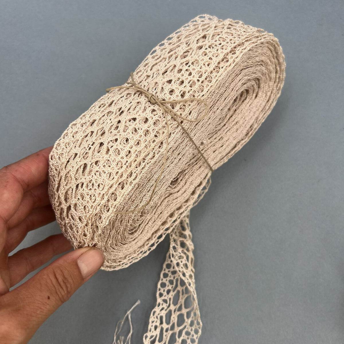 Wholesale Vintage French Lace Trim – 19m – Le Puy-en-Velay Cotton Lace