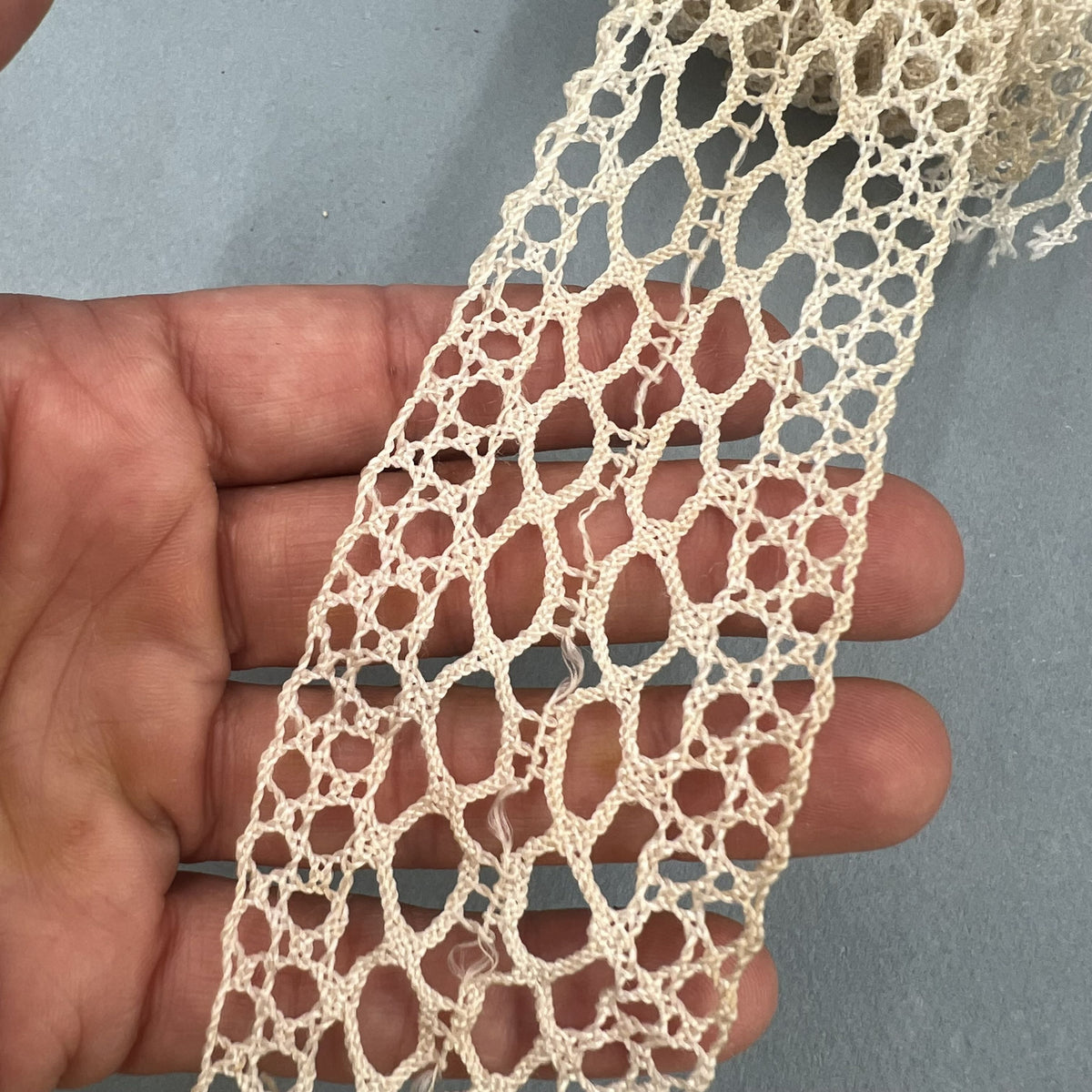 Wholesale Vintage French Lace Trim – 19m – Le Puy-en-Velay Cotton Lace