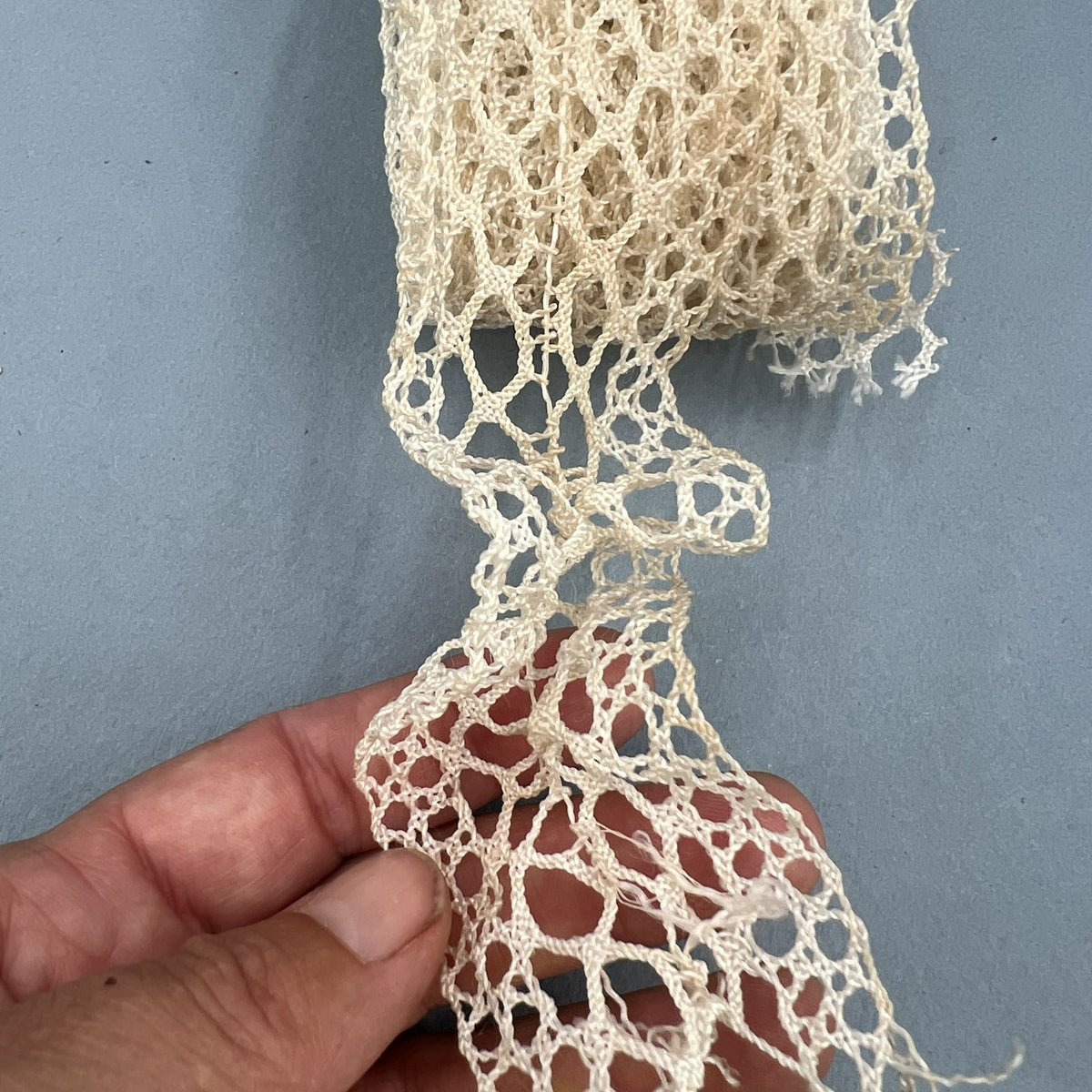 Wholesale Vintage French Lace Trim – 6.5m – Le Puy-en-Velay Cotton Lace