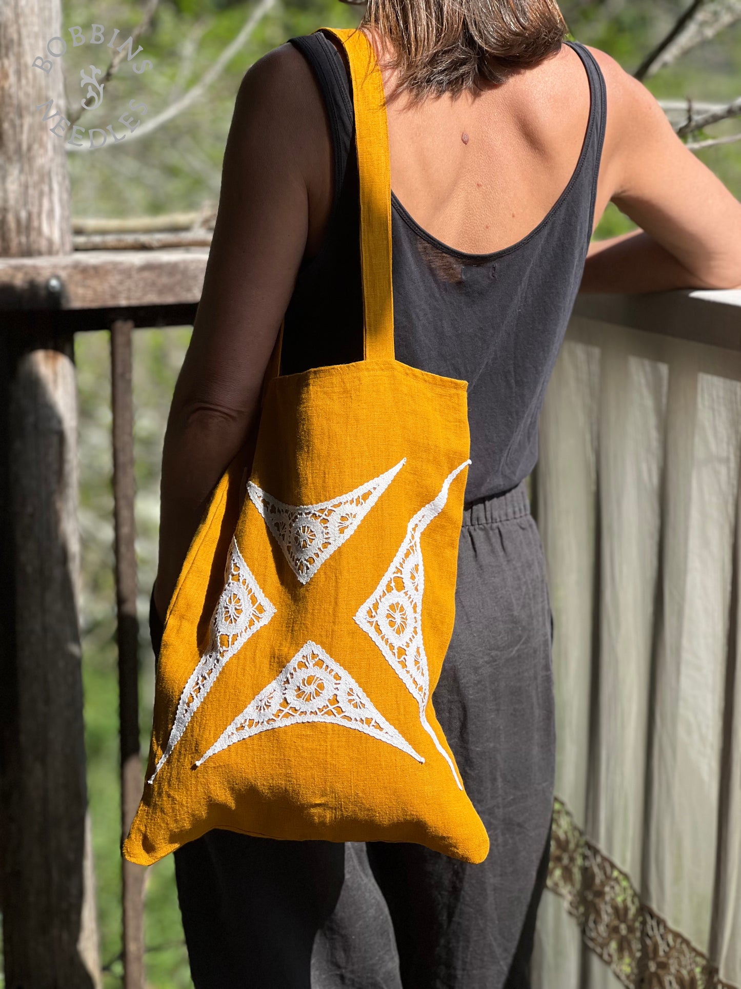Linen Tote Bag | Handmade | One of a Kind