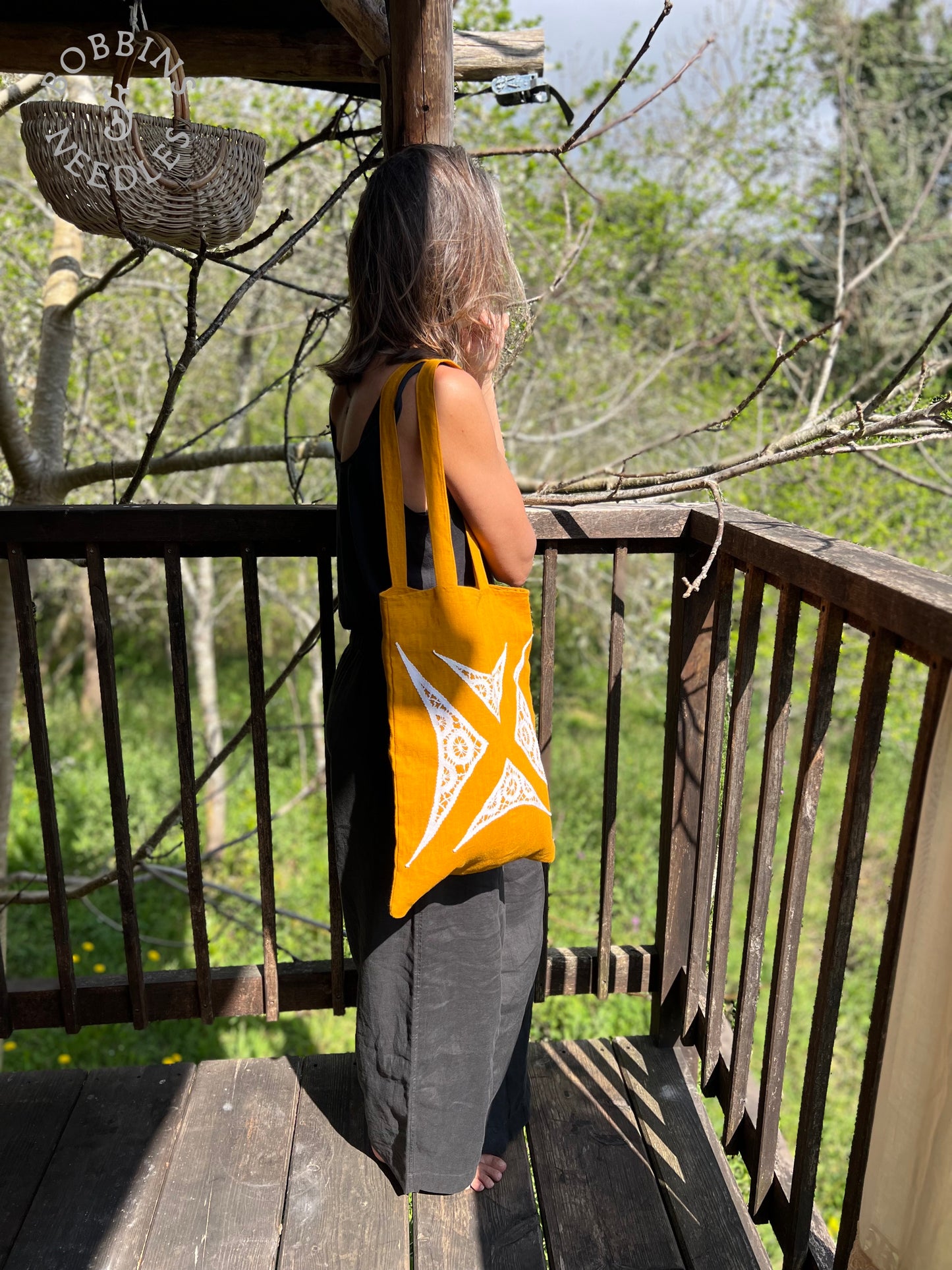 Linen Tote Bag | Handmade | One of a Kind