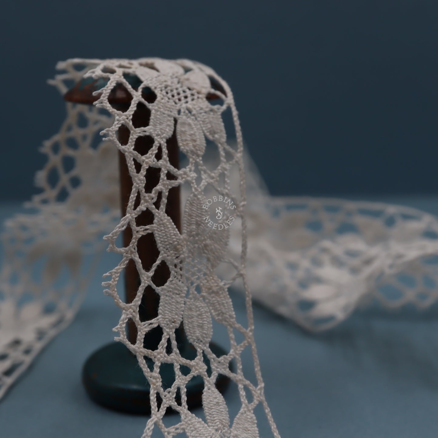 Vintage French Lace Border – Cotton Floral Pattern Trim