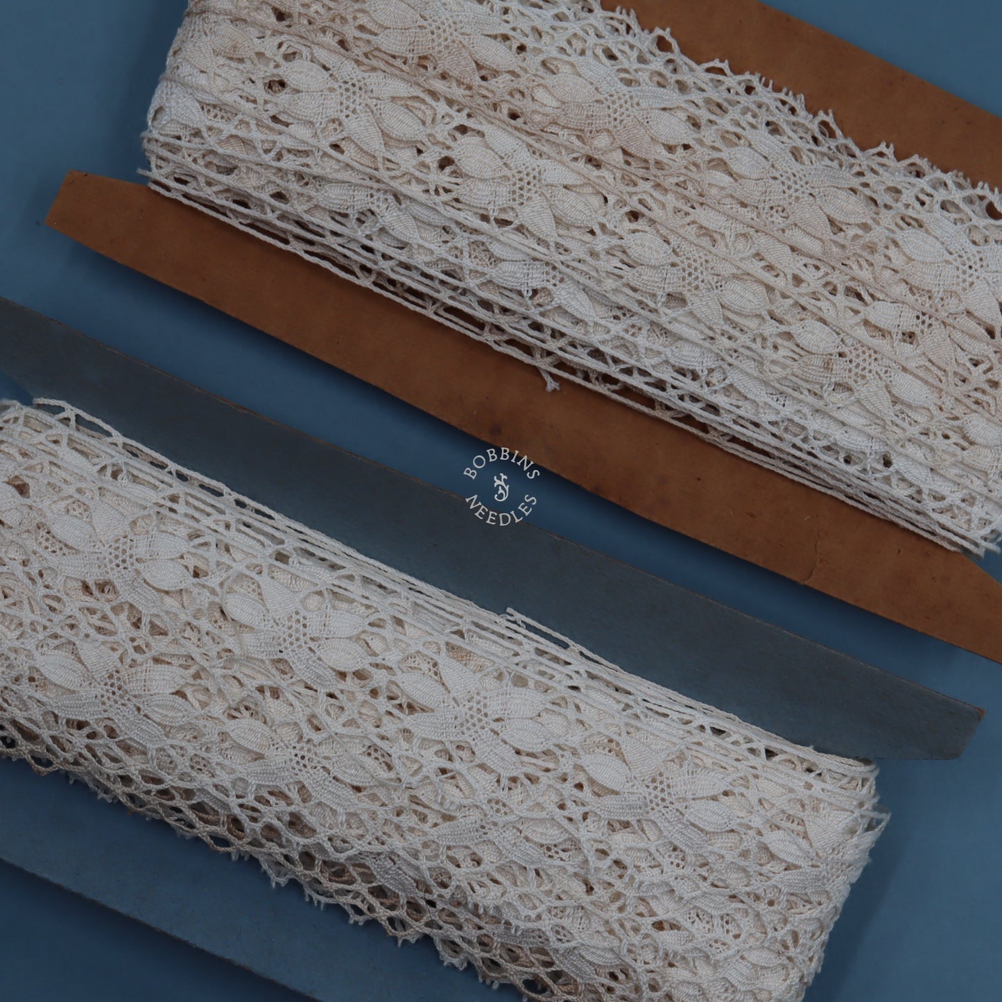 Vintage French Lace Border – Cotton Floral Pattern Trim
