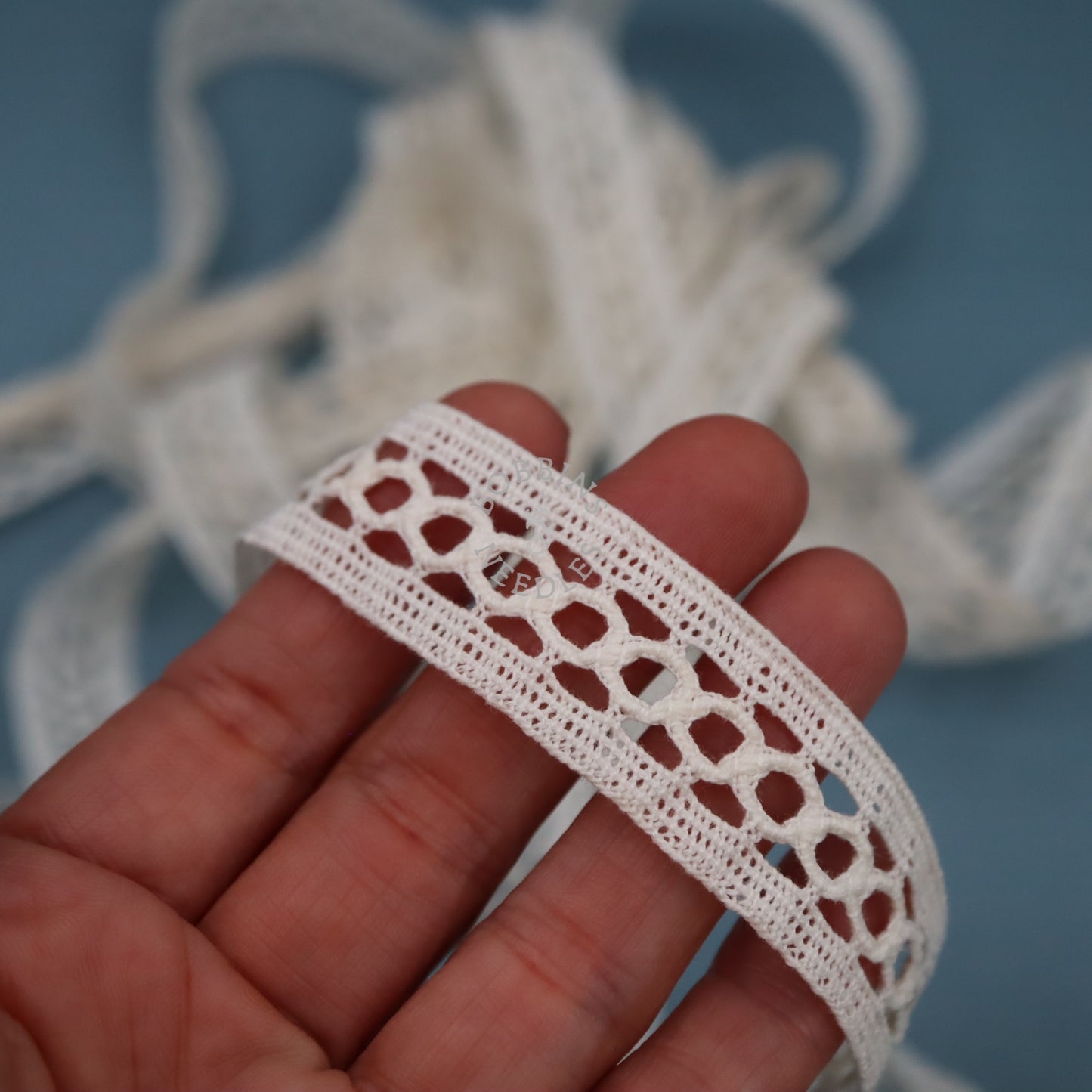 Vintage French Cotton Insertion Lace Trim