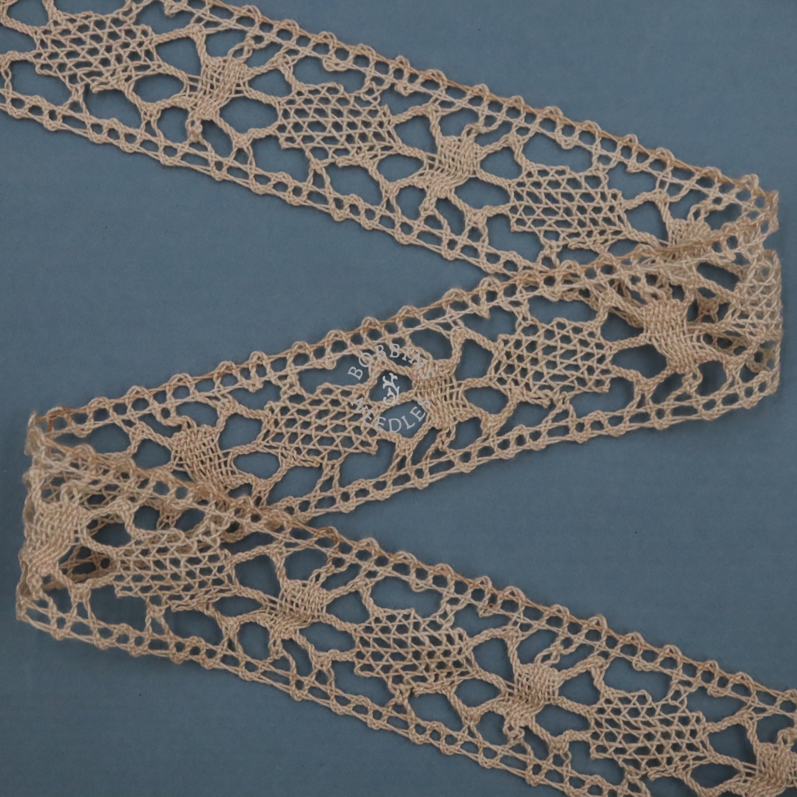 Antique French Lace Insertion Trim – Cotton Bobbin Lace Le Puy Style - Bobbins&Needles