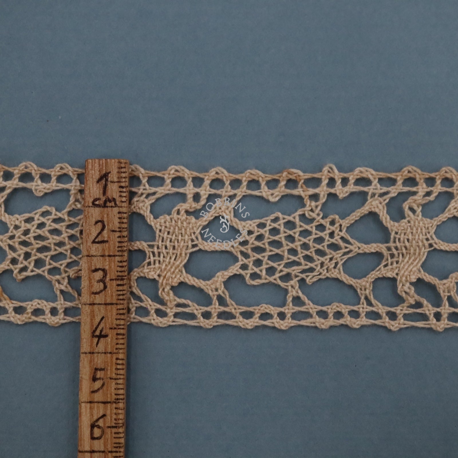 Antique French Lace Insertion Trim – Cotton Bobbin Lace Le Puy Style - Bobbins&Needles