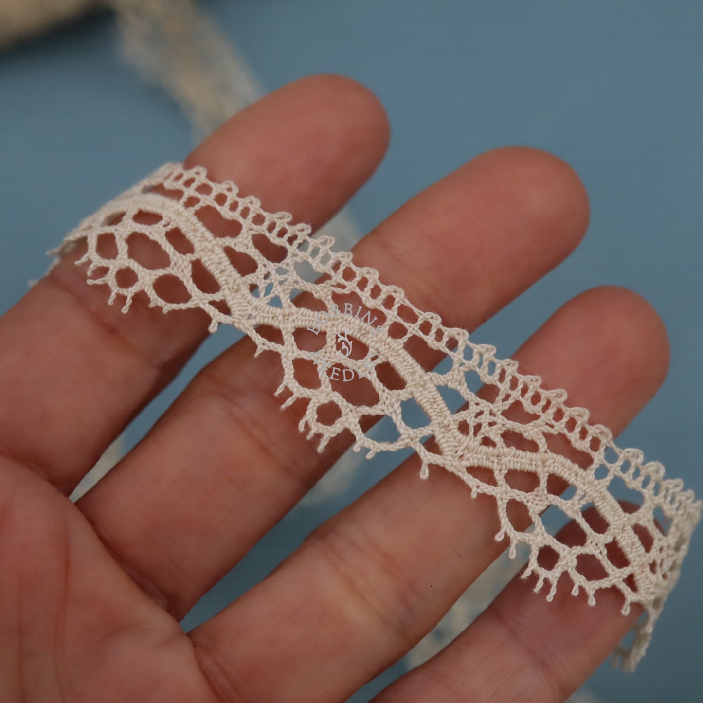 French Lace Border – Vintage Bobbin Lace Trim - Le Puy Style - Bobbins&Needles