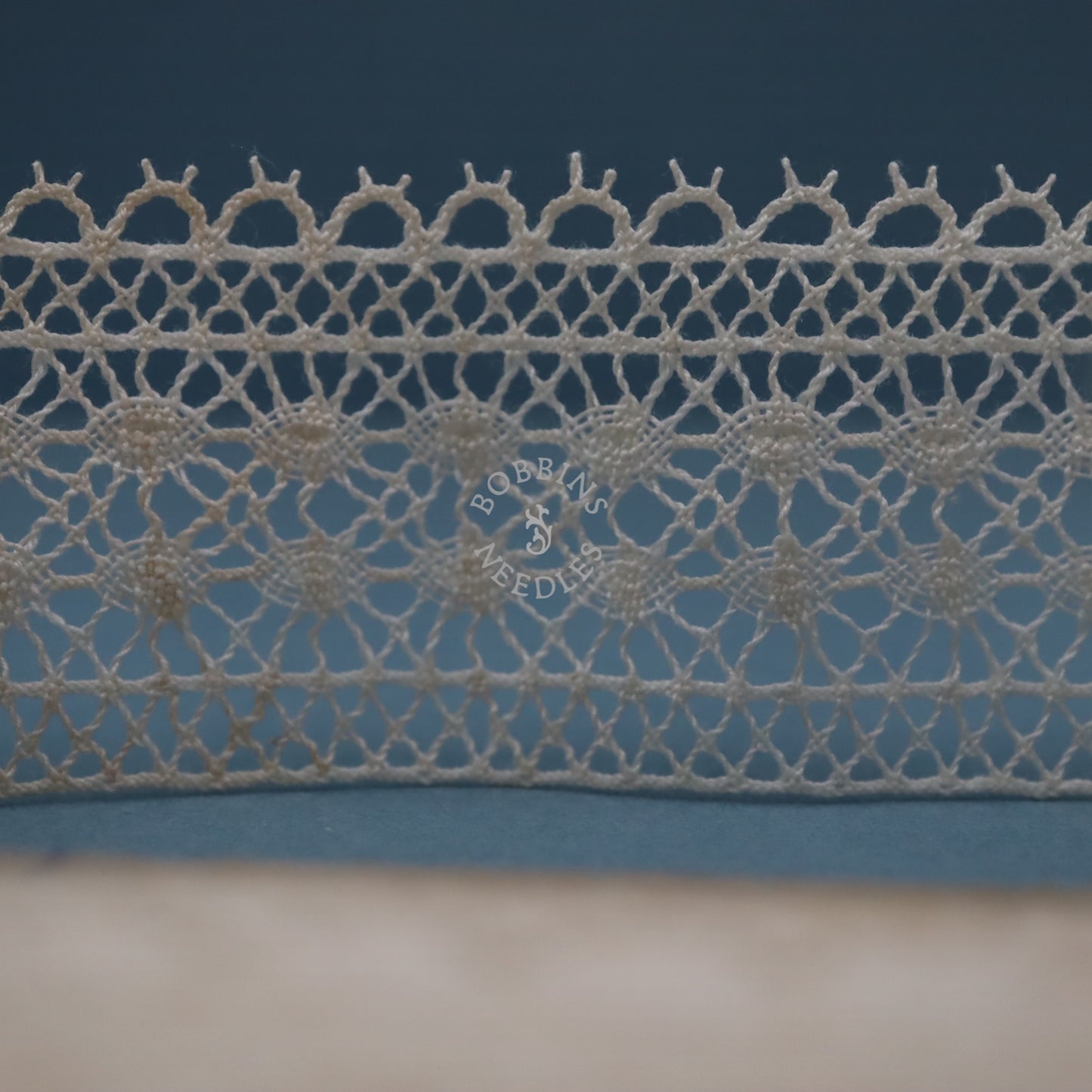 14m Vintage French Cotton Bobbin Lace Edging Trim