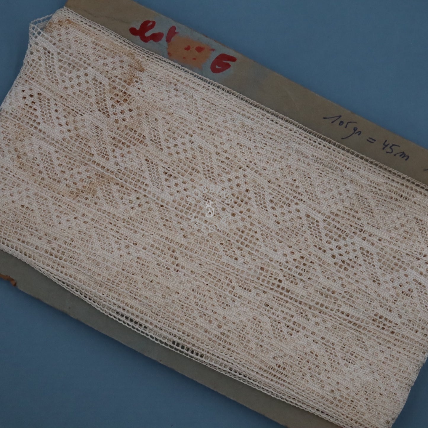 45m Vintage Lace Trim Card – French Cotton Lace - Bobbins&Needles