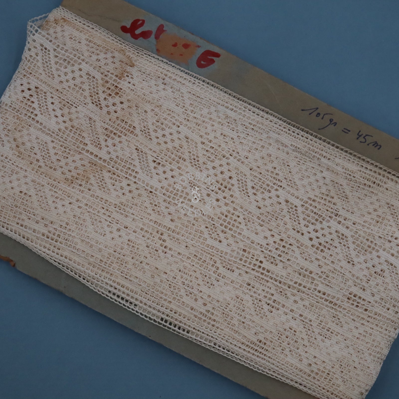 45m Vintage Lace Trim Card – French Cotton Lace - Bobbins&Needles