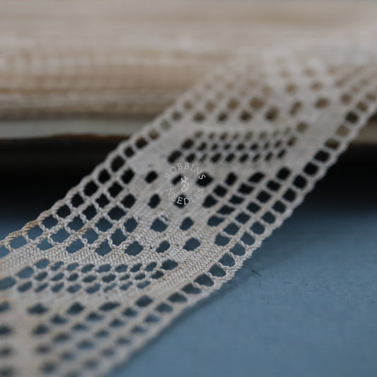 45m Vintage Lace Trim Card – French Cotton Lace