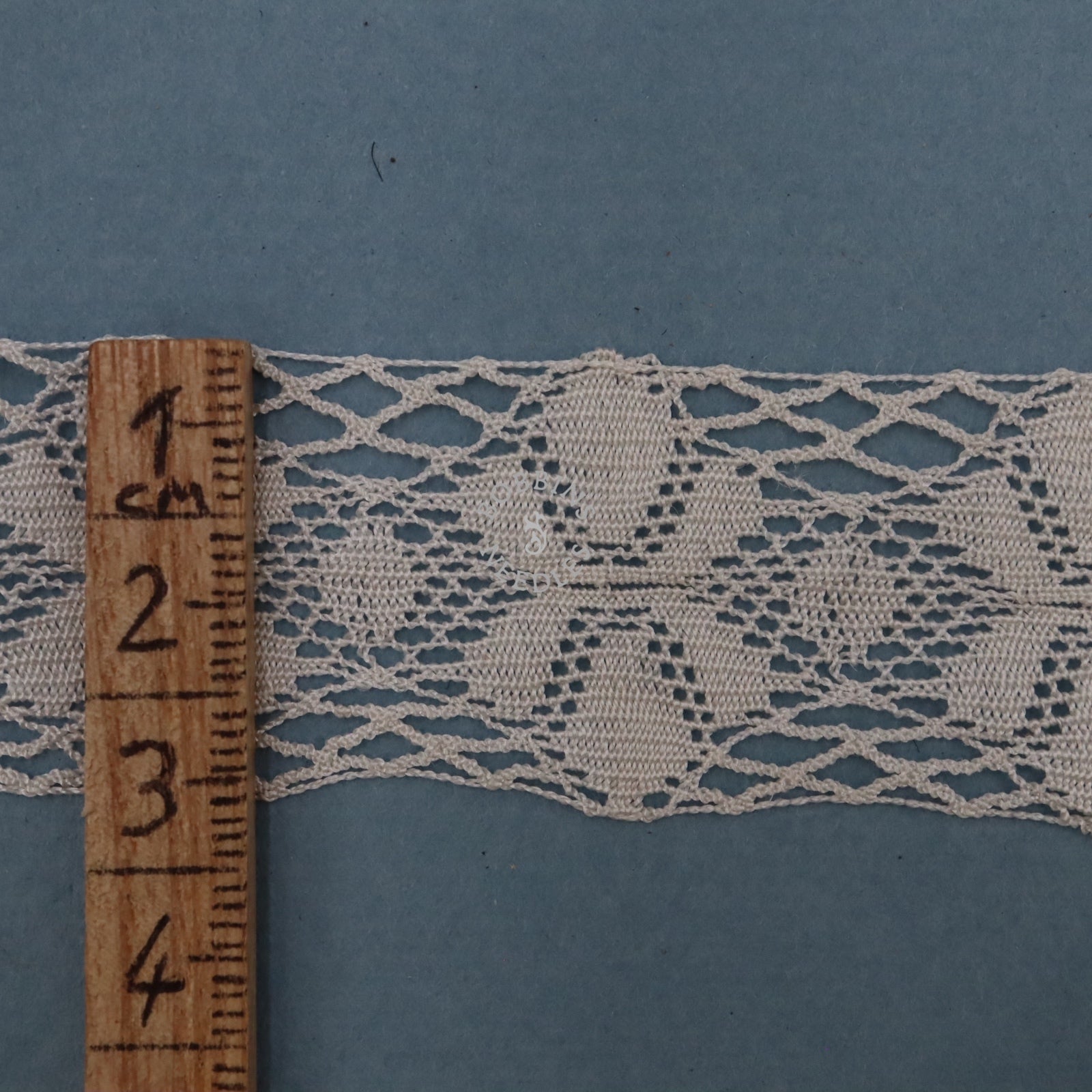 48m Vintage Lace Trim Card – French Cotton Lace – Wholesale Supply - Bobbins&Needles