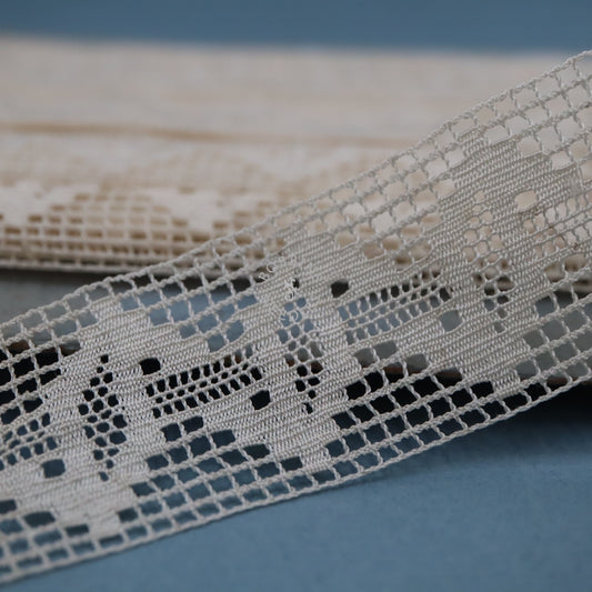 16m Vintage Lace Trim Card – French Cotton Lace – Wholesale Supply