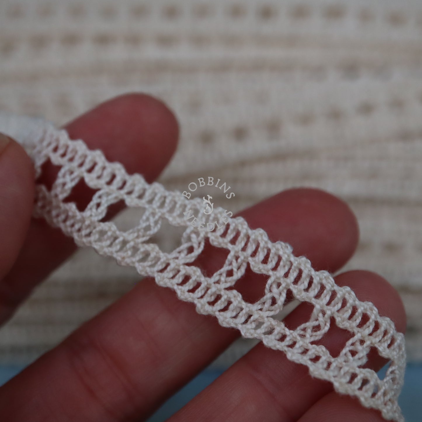 30m Vintage French Cotton Ladder Lace Trim – Bobbin Lace Insertion Border