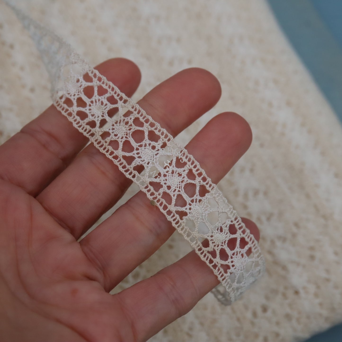 French Lace Insertion Trim – Vintage Bobbin Lace Border - Le Puy Style - Bobbins&Needles