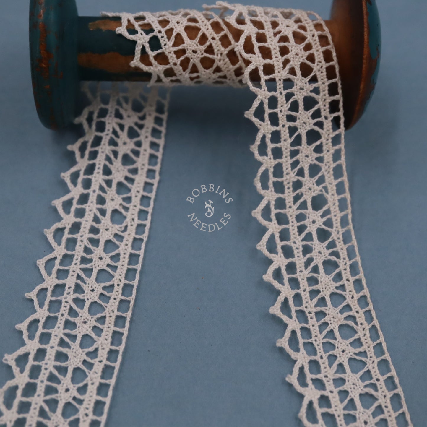 French Lace Border – Vintage Bobbin Lace Trim - Le Puy Style - Bobbins&Needles