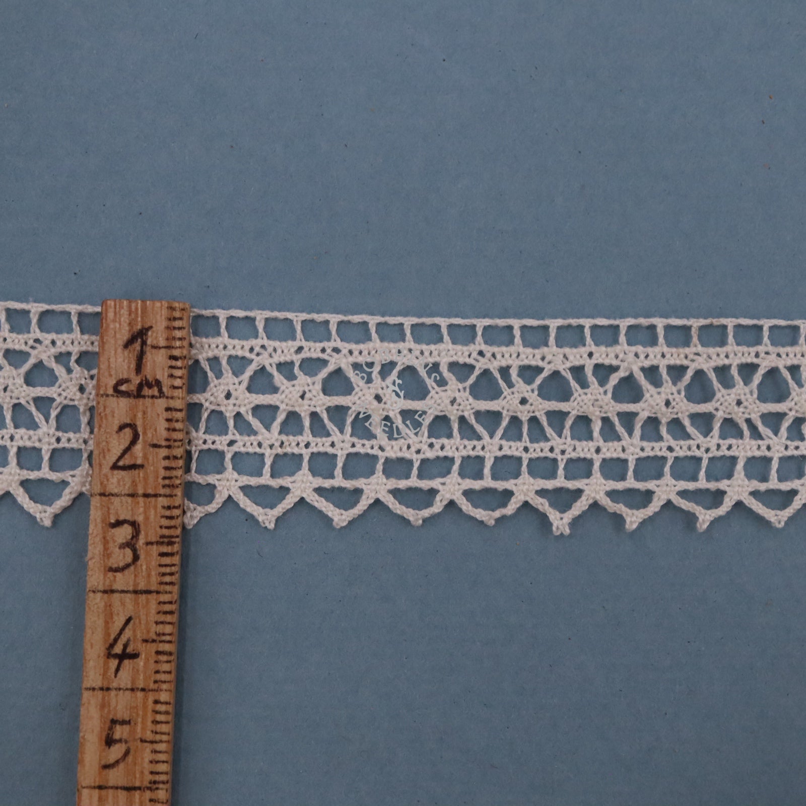 French Lace Border – Vintage Bobbin Lace Trim - Le Puy Style - Bobbins&Needles