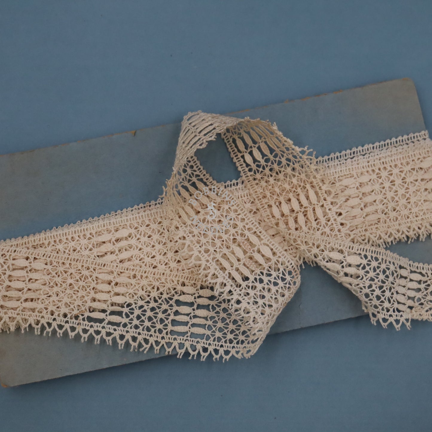 4m Vintage Lace Trim Card – French Cotton Lace - Bobbins&Needles