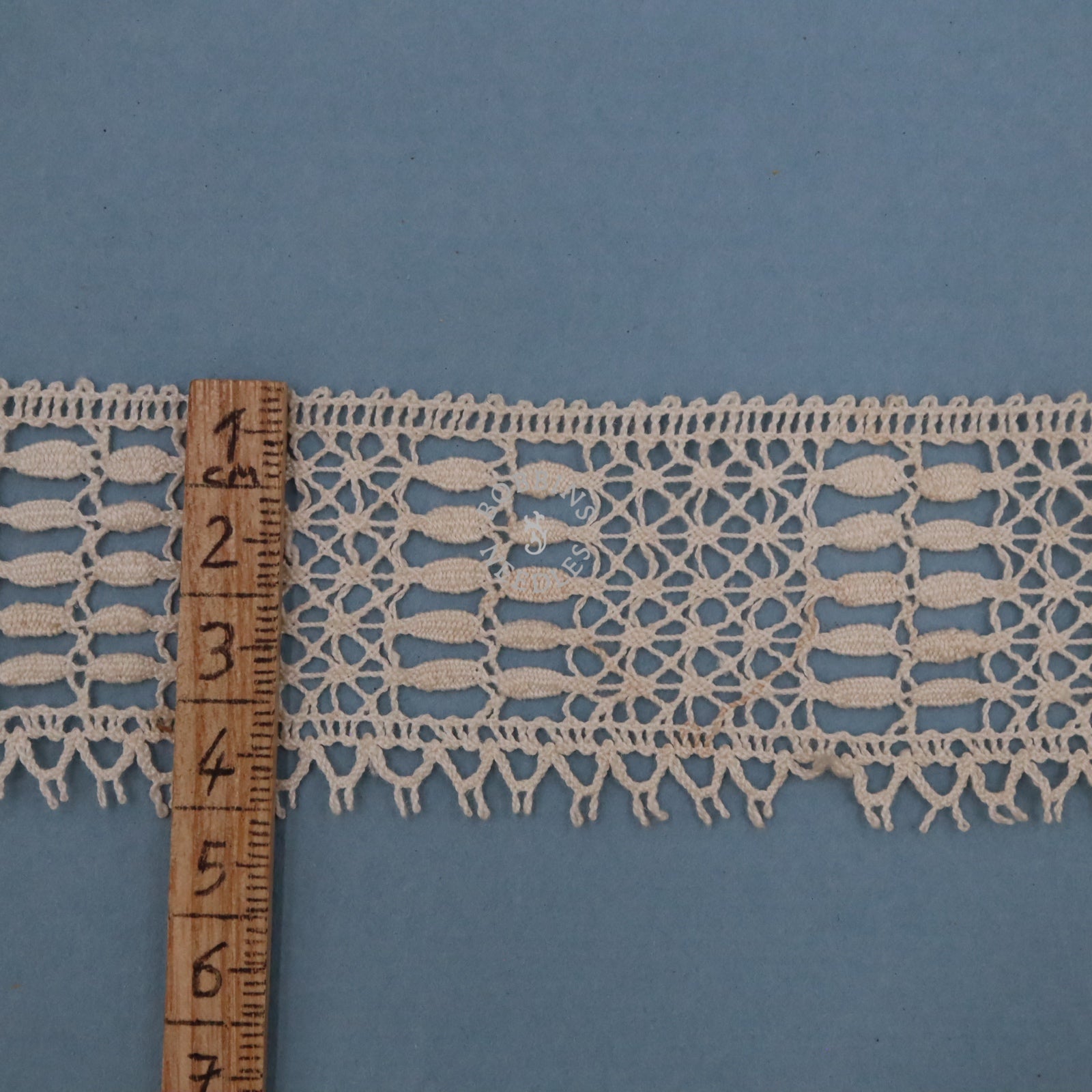 4m Vintage Lace Trim Card – French Cotton Lace - Bobbins&Needles