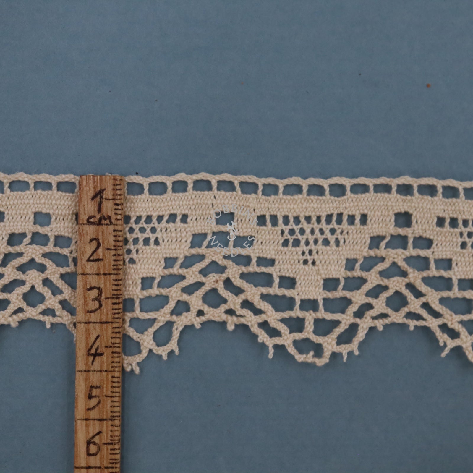 20m Vintage Lace Border Card – French Cotton Lace – Wholesale Supply - Bobbins&Needles
