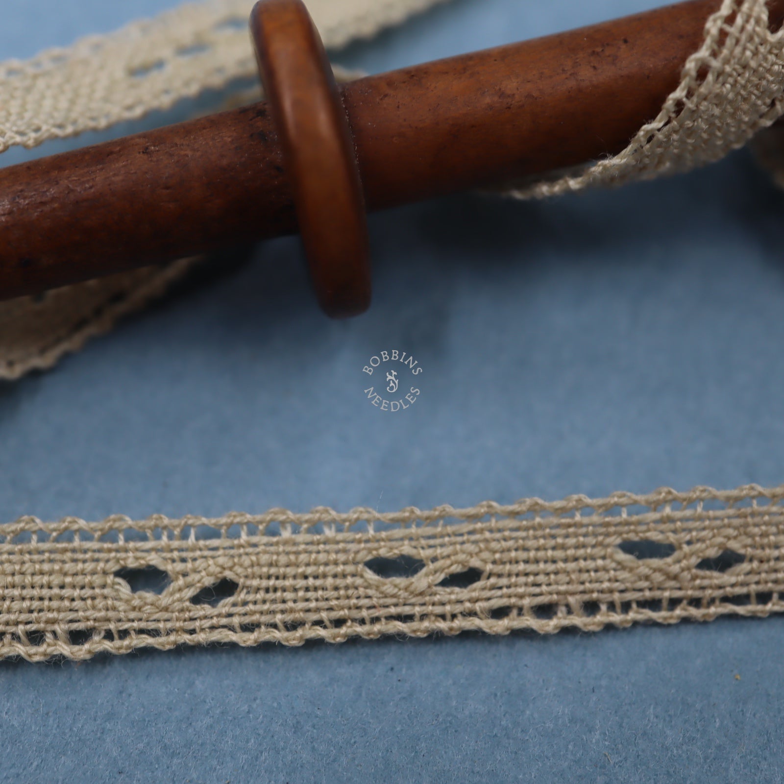 20m Fine Vintage Narrow Insertion Lace Ribbon – Tiny Eyelet Pattern
