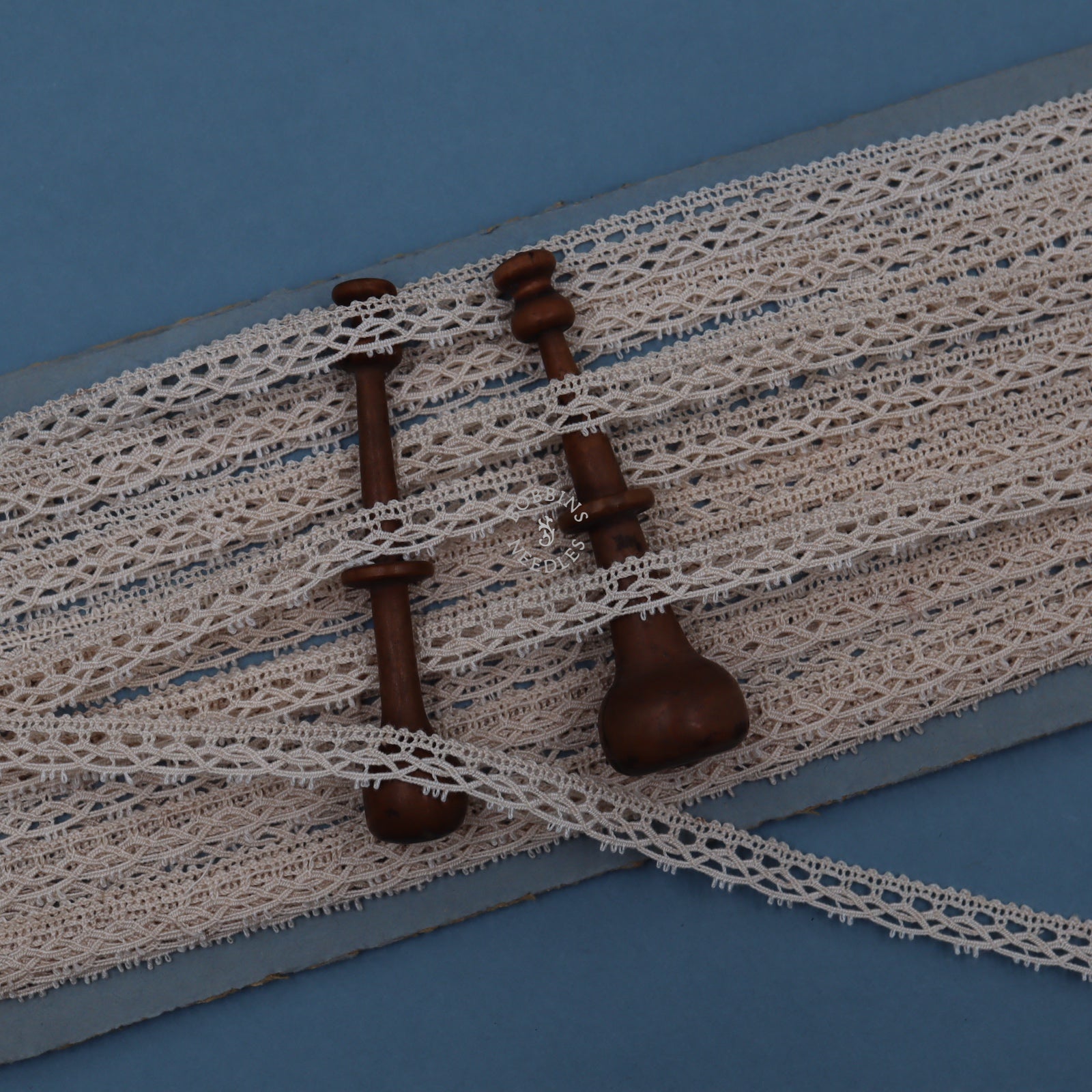 12m Slim Vintage French Lace Border – Cotton Openwork Trim
