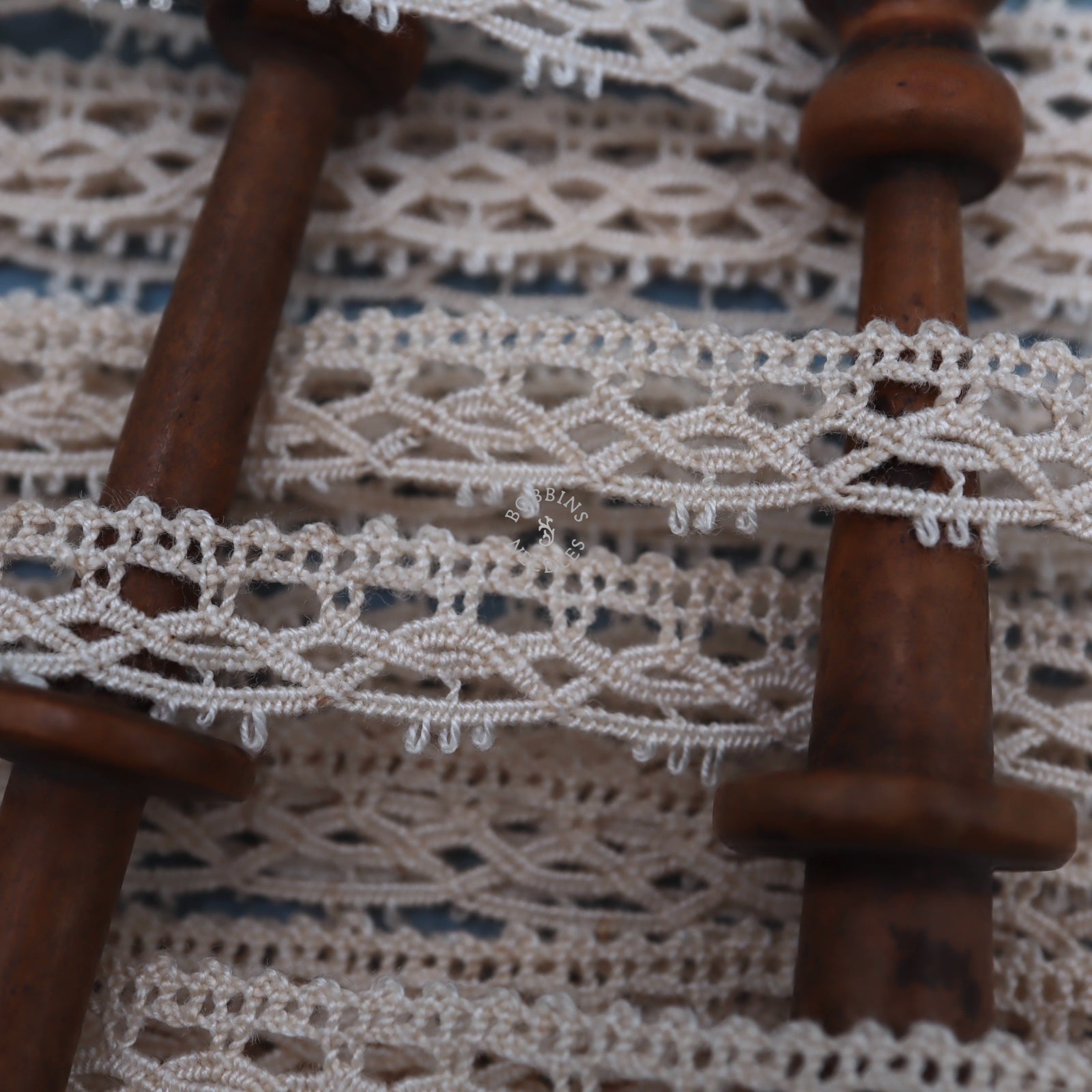 12m Slim Vintage French Lace Border – Cotton Openwork Trim