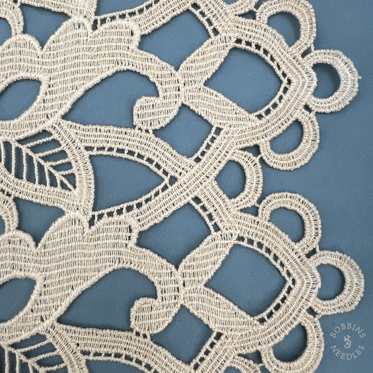 Vintage Floral Guipure Lace Border – 34 cm Wide | By the Metre