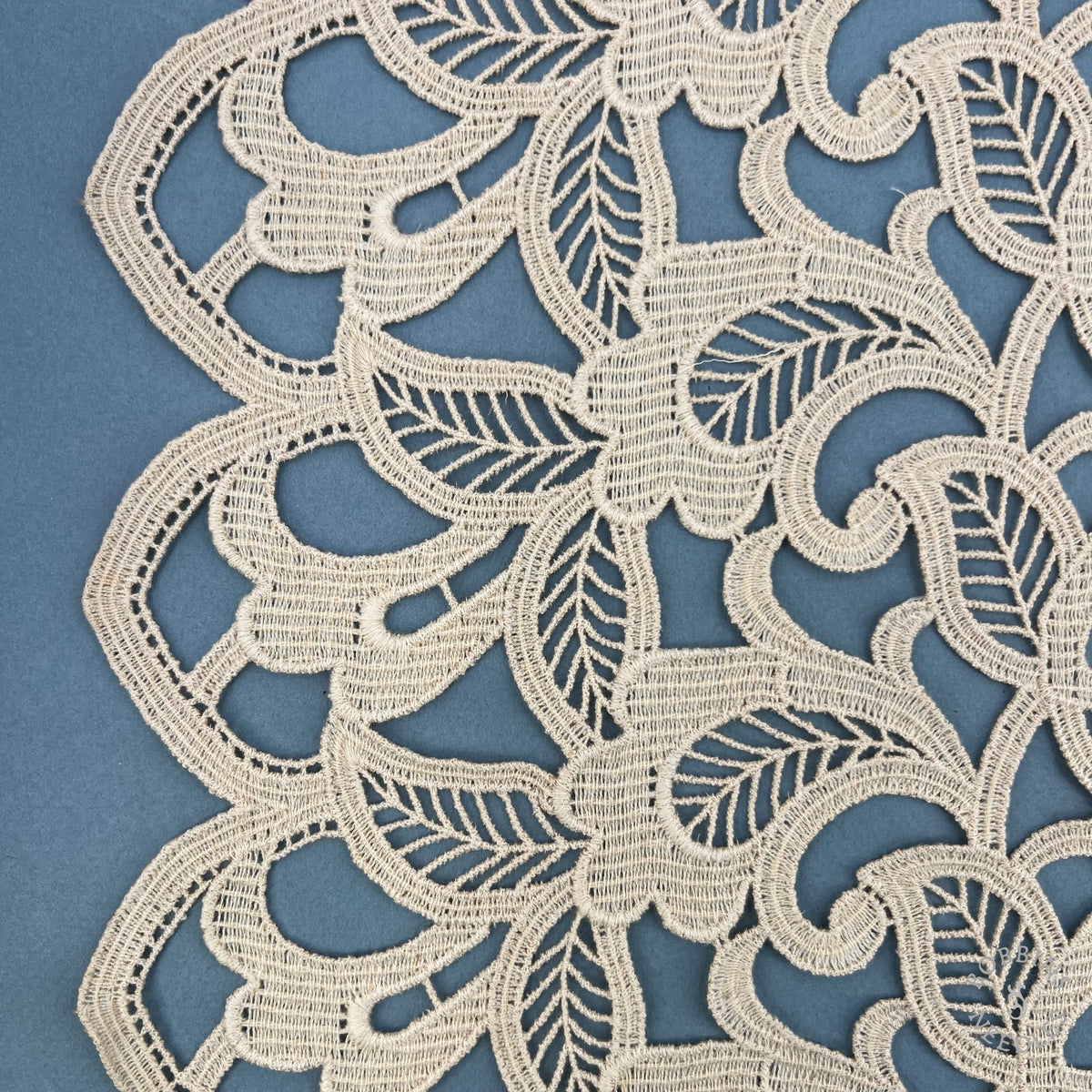 Vintage Floral Guipure Lace Border – 34 cm Wide | By the Metre