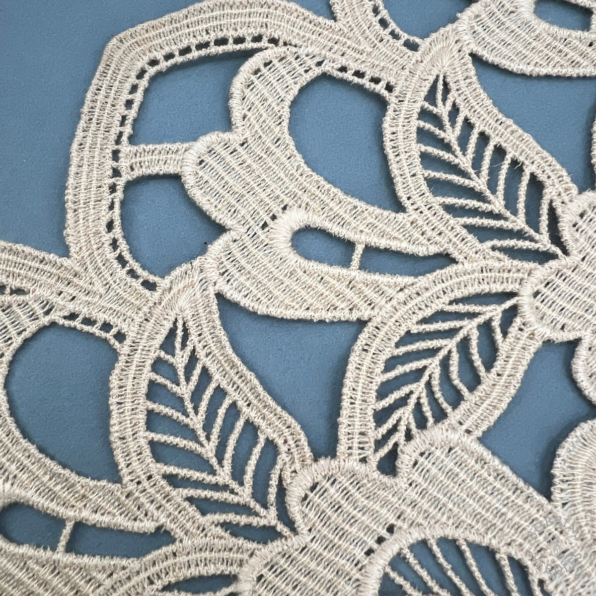 Vintage Floral Guipure Lace Border – 34 cm Wide | By the Metre