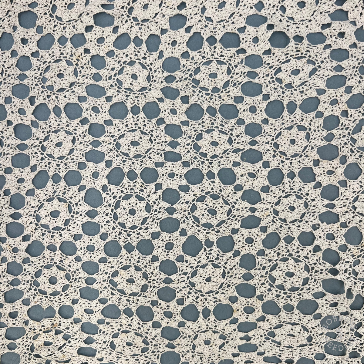 Antique Handmade Crochet Lace Border – 340 × 33 cm