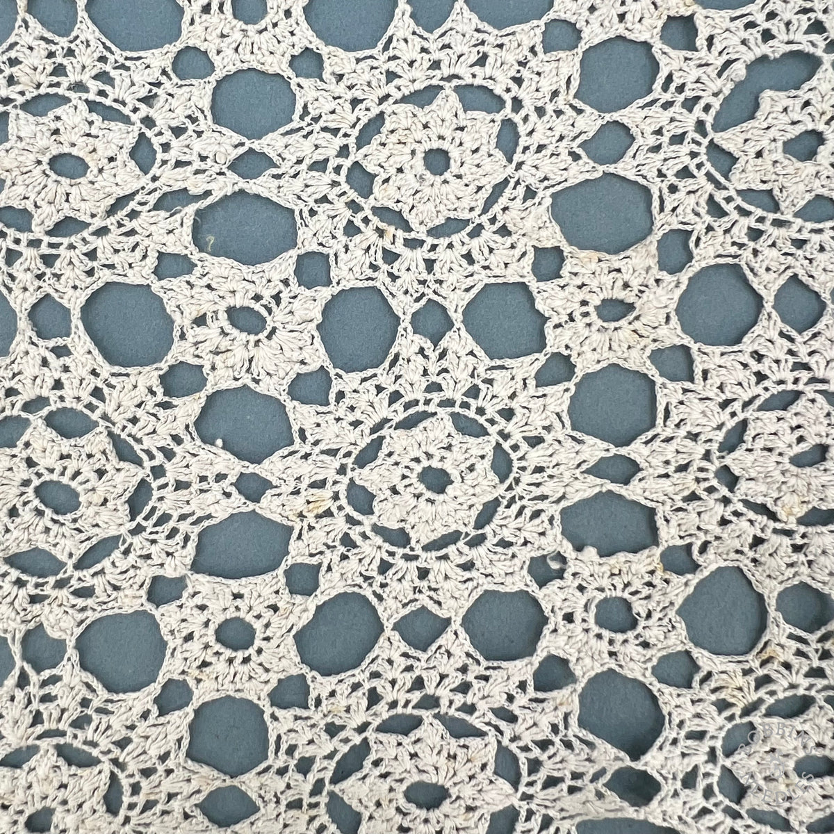 Antique Handmade Crochet Lace Border – 340 × 33 cm