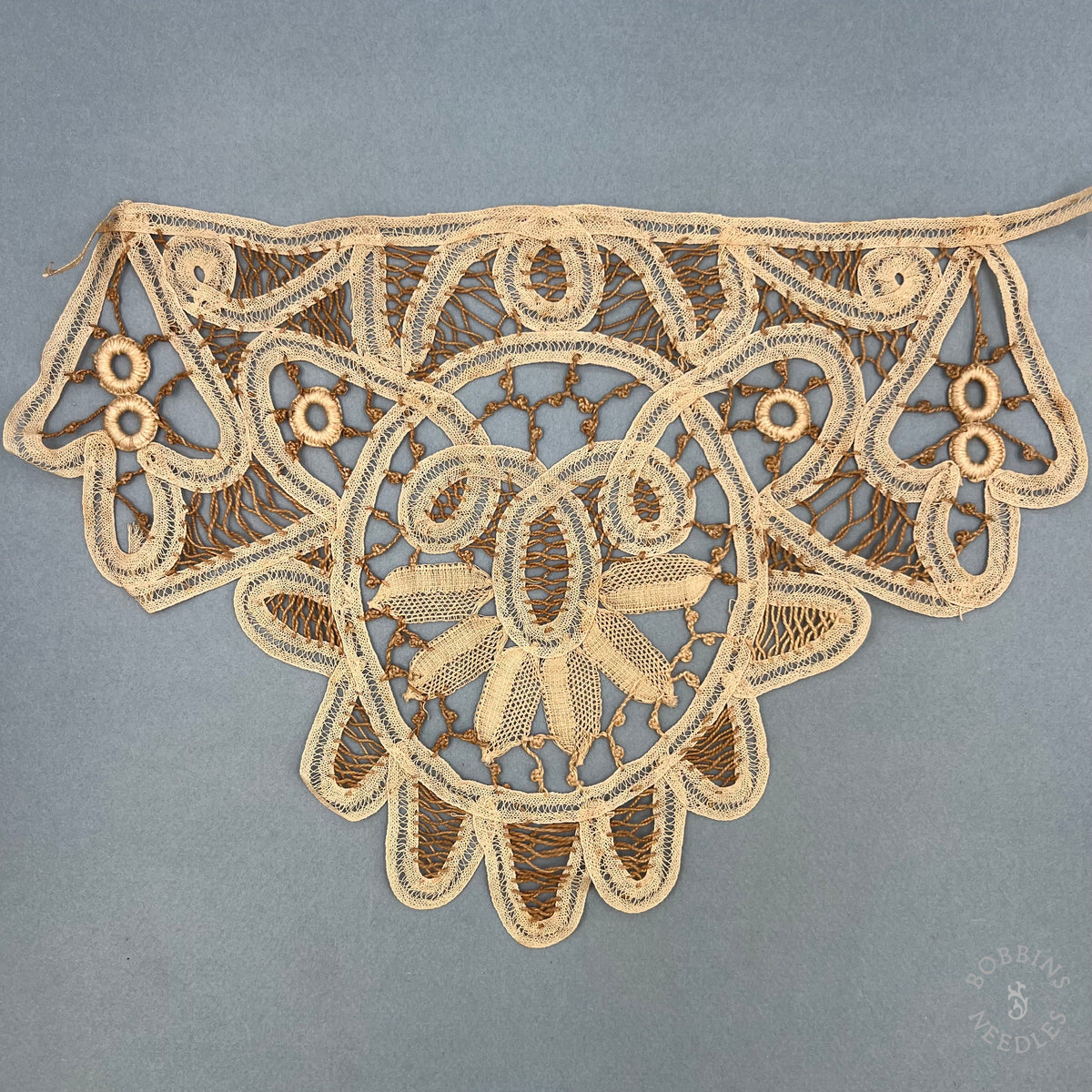 Antique Handmade Tape Lace Appliqué
