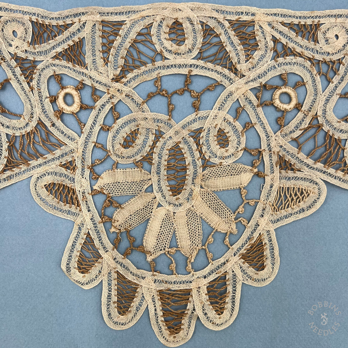 Antique Handmade Tape Lace Appliqué