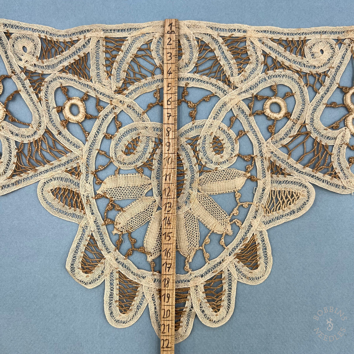Antique Handmade Tape Lace Appliqué