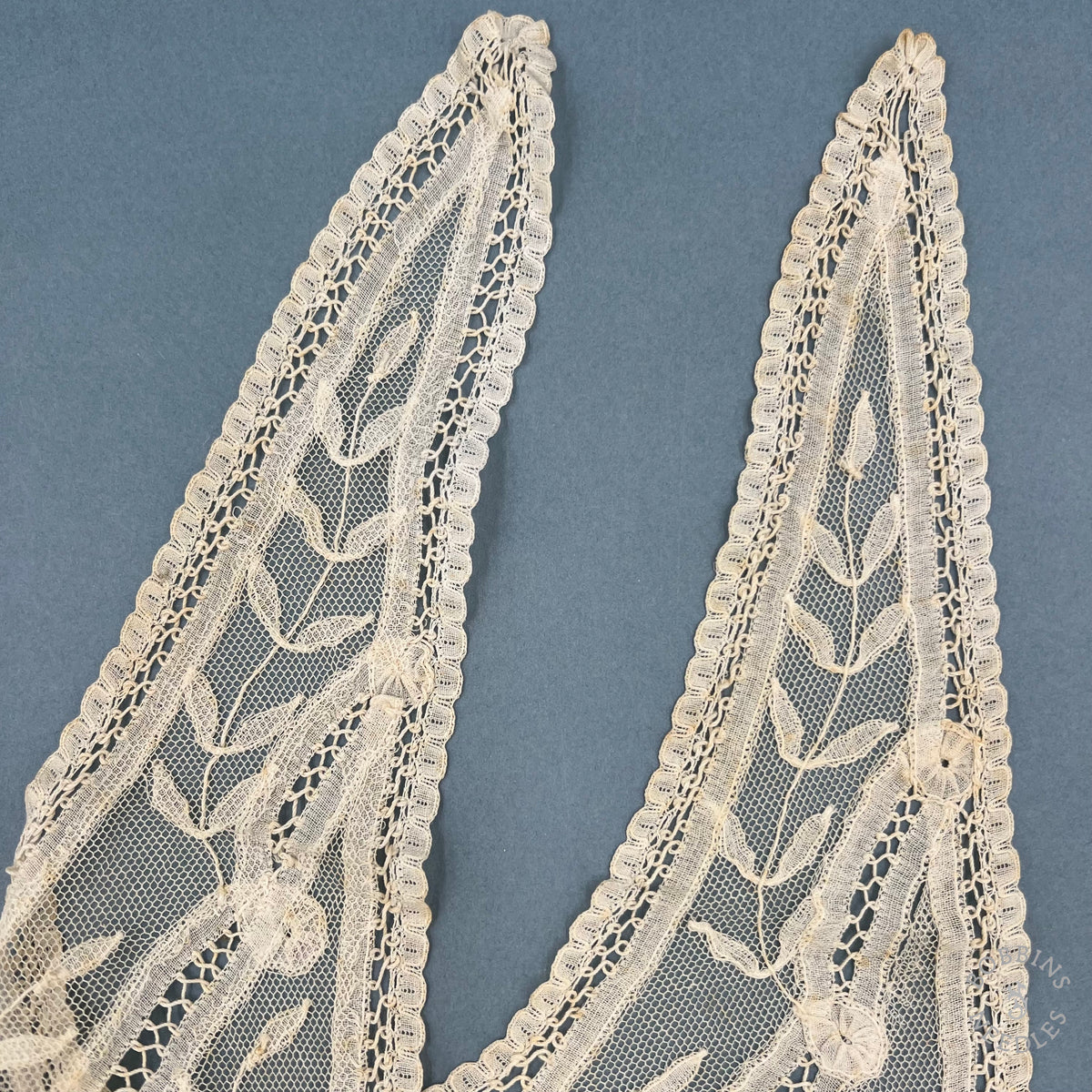 Antique Lace Collar Handmade Brussels Appliqué