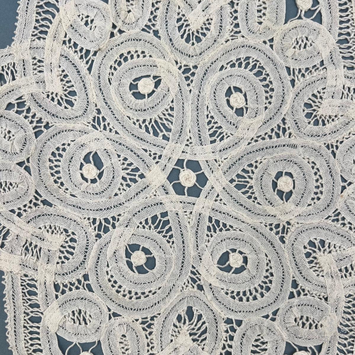 Antique Handmade Brussels Style Tape Lace Doilies – Set of 2