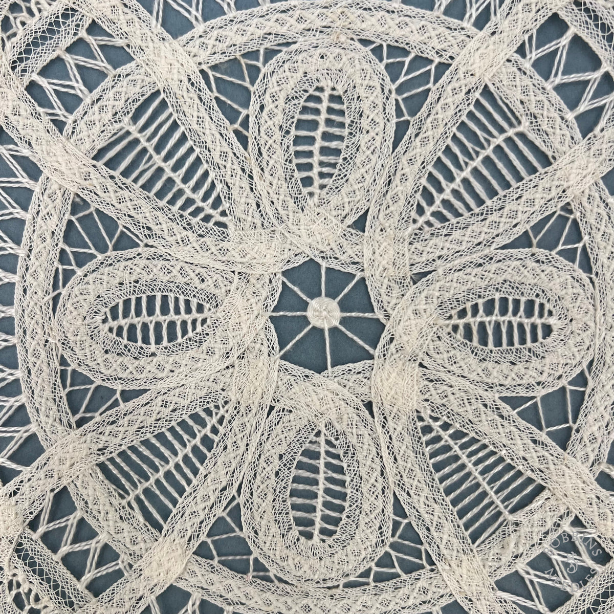 Antique Handmade Brussels Tape Lace Doilies – Set of 2