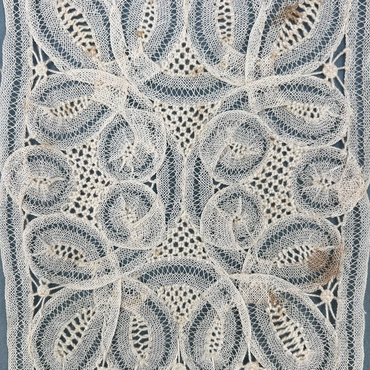 Antique Handmade Brussels Tape Lace Doilies – Set of 2