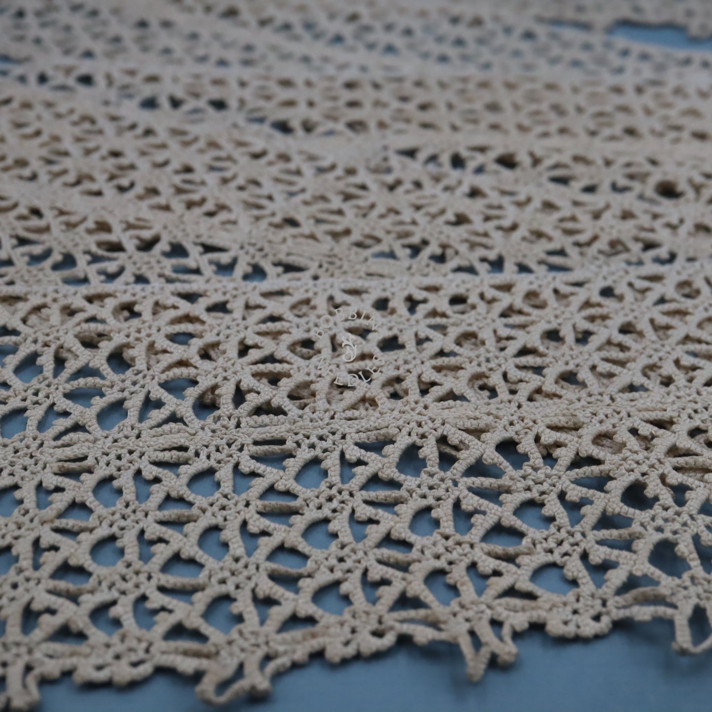 Antique Crochet Lace Panel – Irish Style Cotton Guipure Lace Insert - Bobbins&Needles