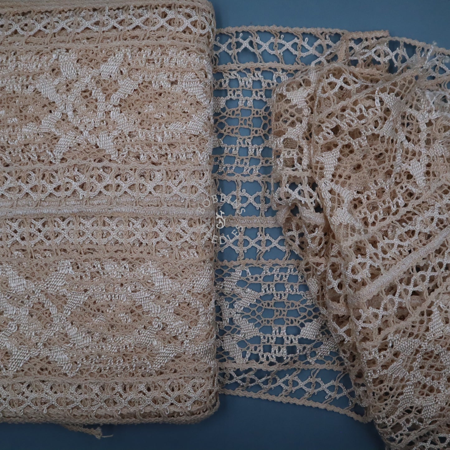 Antique Wide Lace Trim – Vintage Lace Panel - Bobbins&Needles