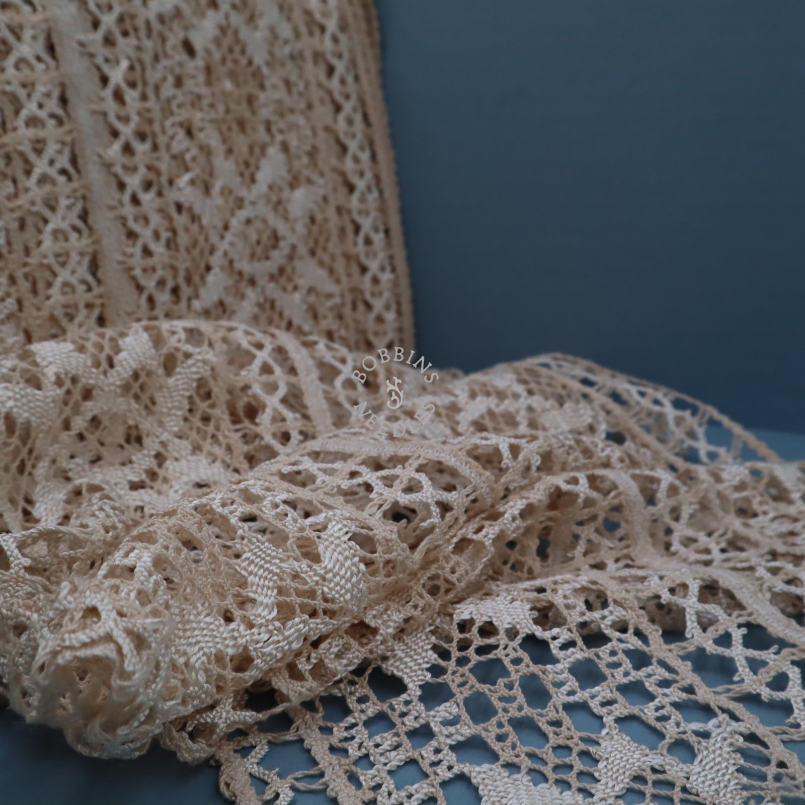 Antique Wide Lace Trim – Vintage Lace Panel - Bobbins&Needles