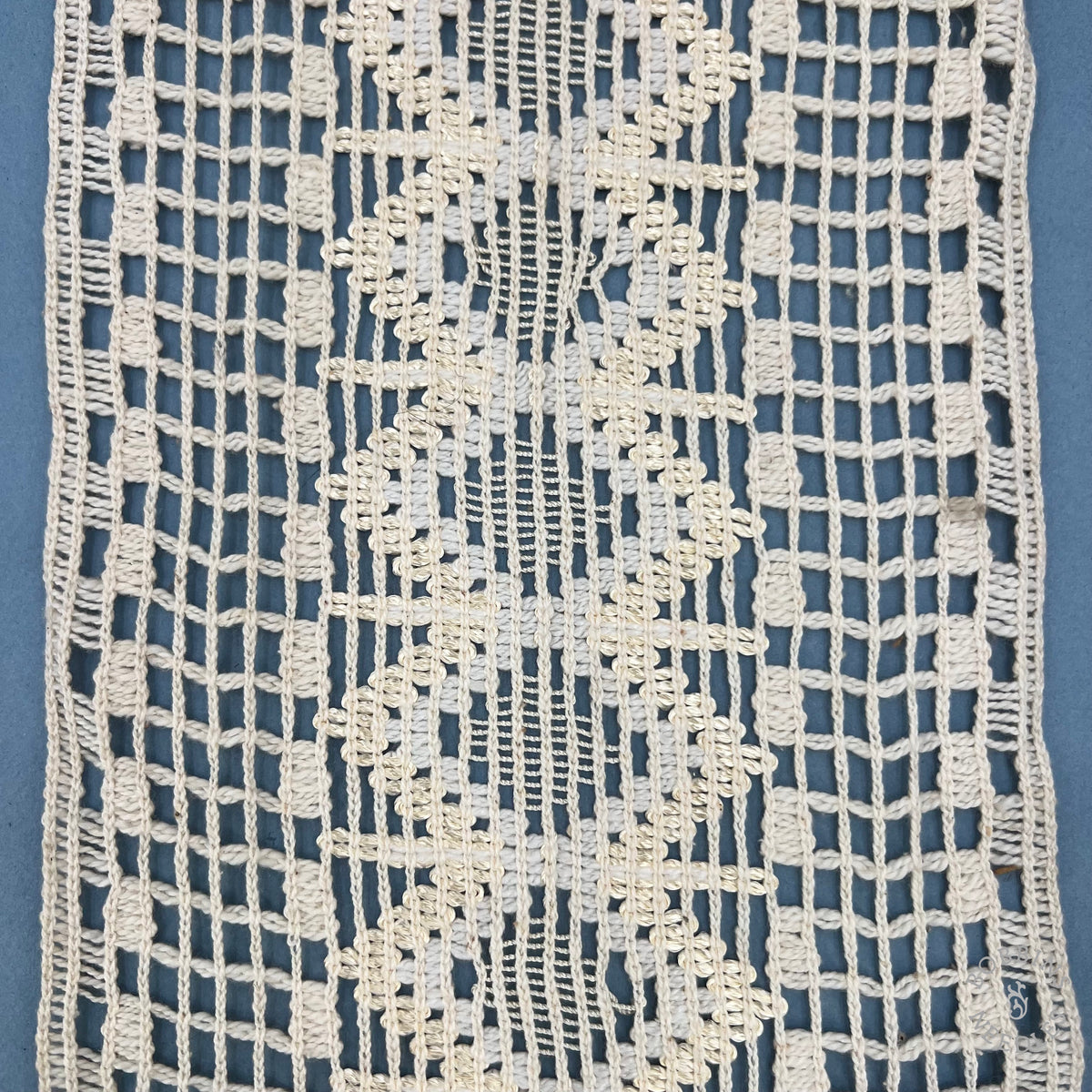 Vintage Geometric Lace Wide Trim | Shiny Threads