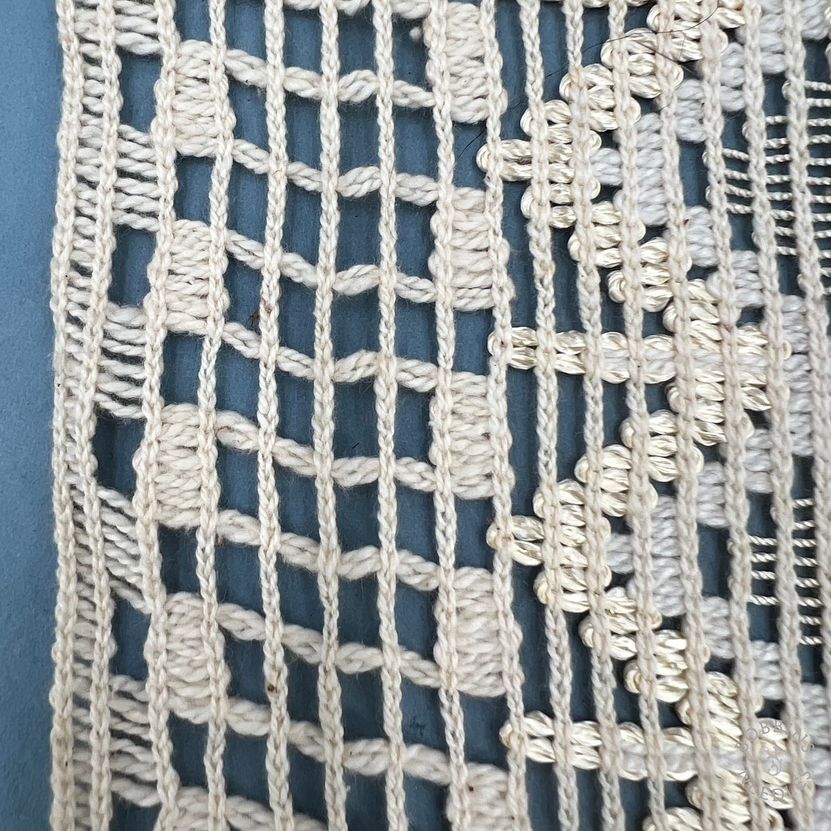 Vintage Geometric Lace Wide Trim | Shiny Threads