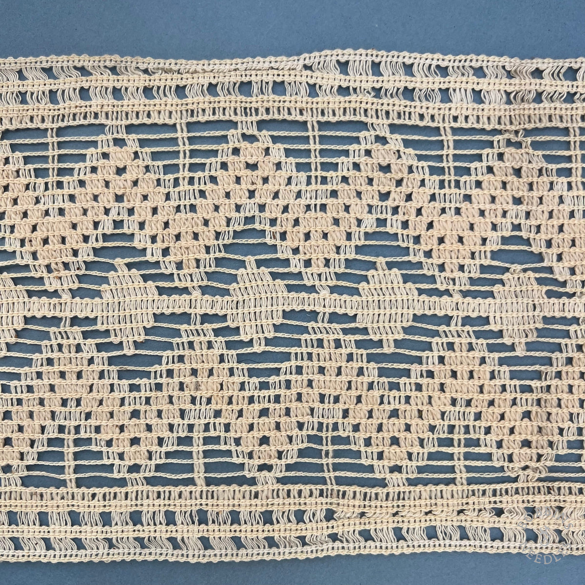 Vintage Geometric Openwork Wide Lace Trim – 19 cm | By the Meter
