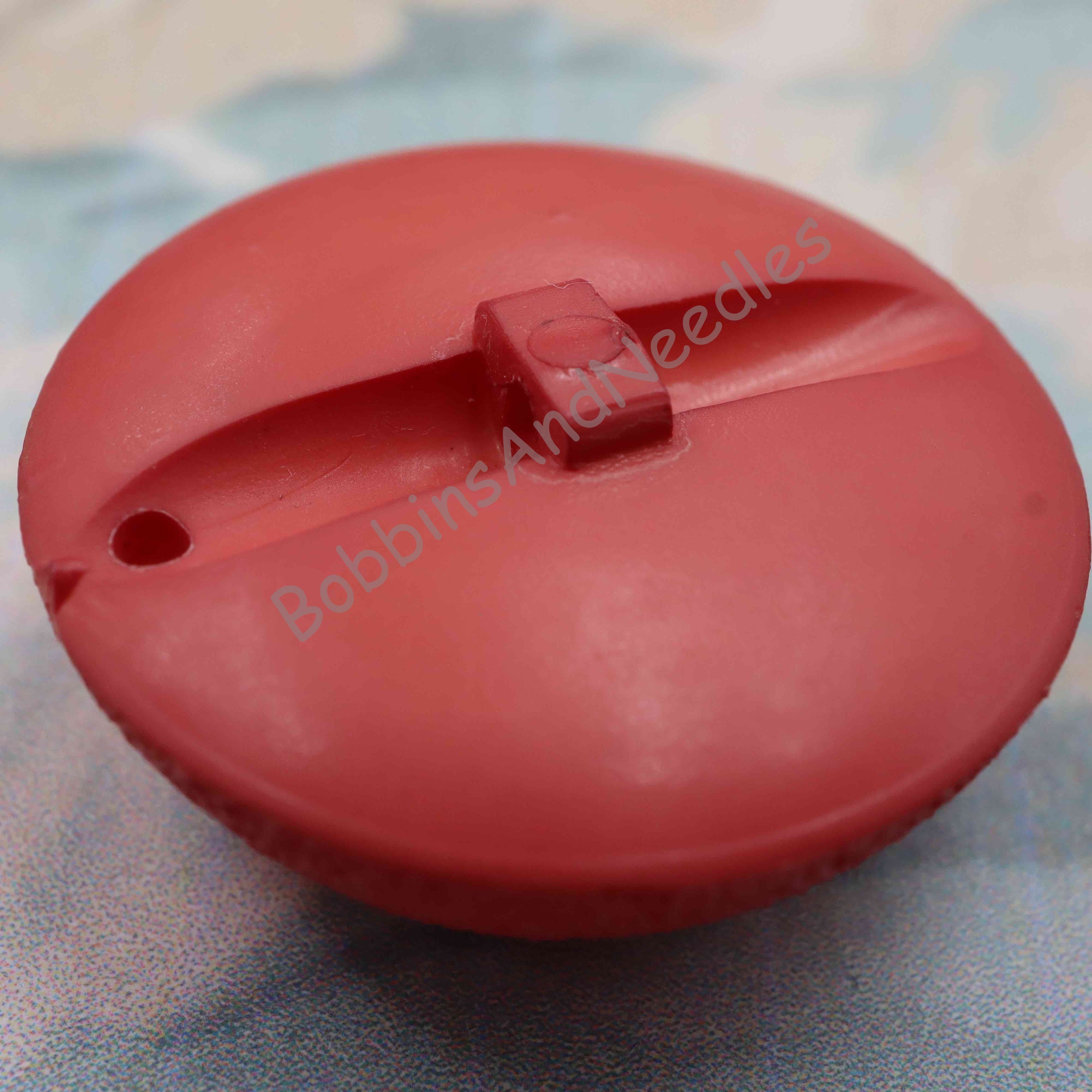 Set of 4 Large Red Couture Button Ø 30 mm Casein