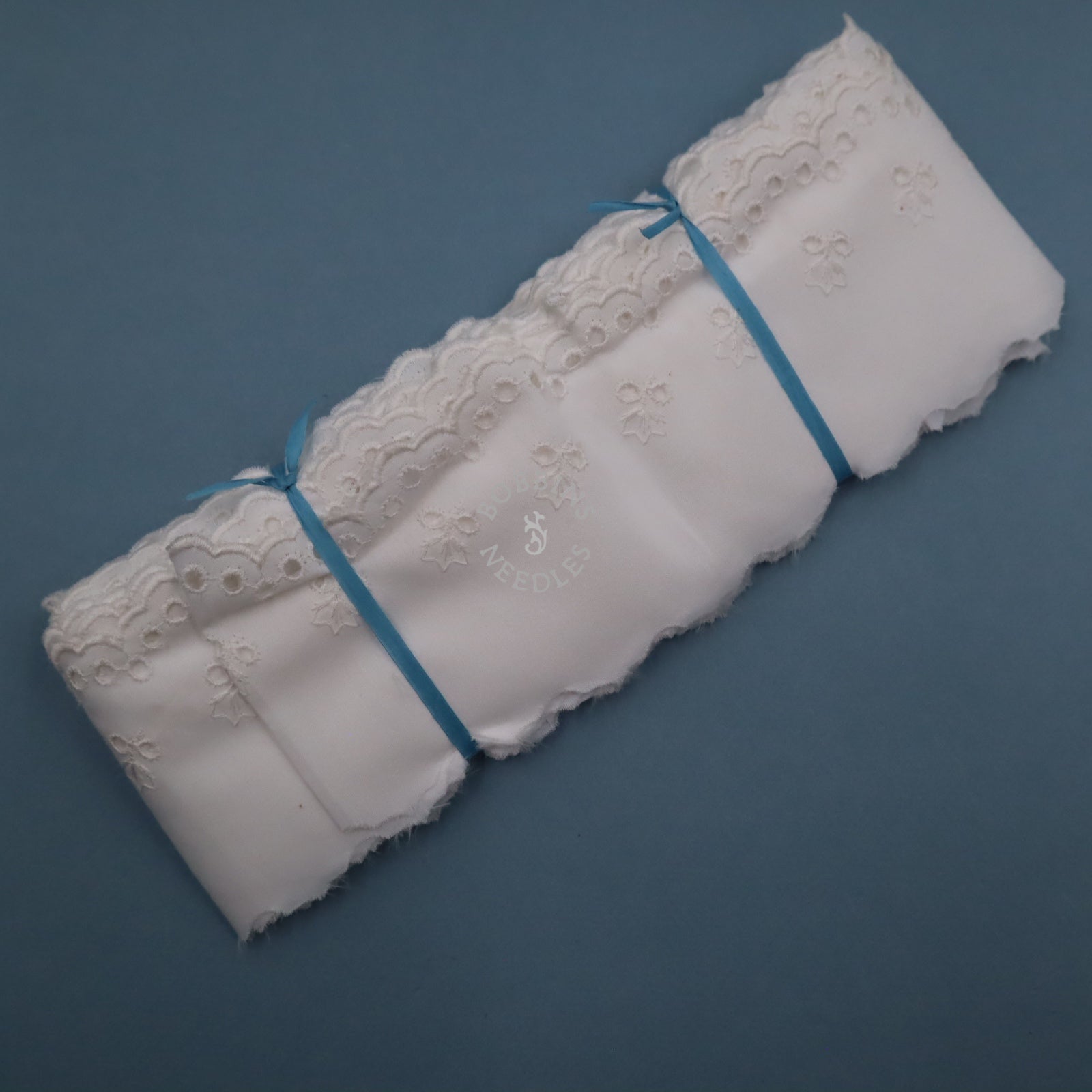Vintage Whitework Embroidery Cotton Trim – Eyelet Embroidered Edging – Broderie Anglaise - Bobbins&Needles